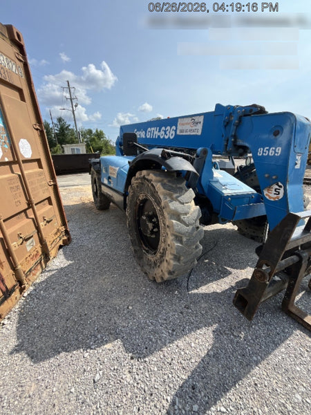 2018 Genie GTH-636 Genie GTH-636 w/Open ROPS, Solid Tires, Work Light/Beacon, 48" Carriage and Forks