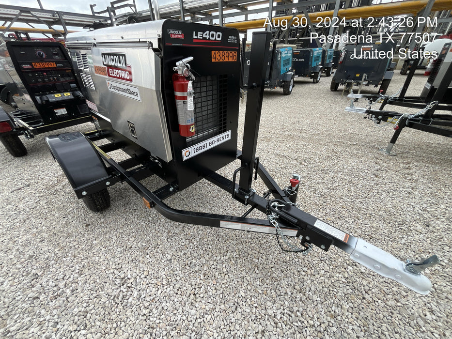 2024 Lincoln Electric LE400 Kubota V1505, Trlr, Cable Rack, Light Kit, ES Decals, T3