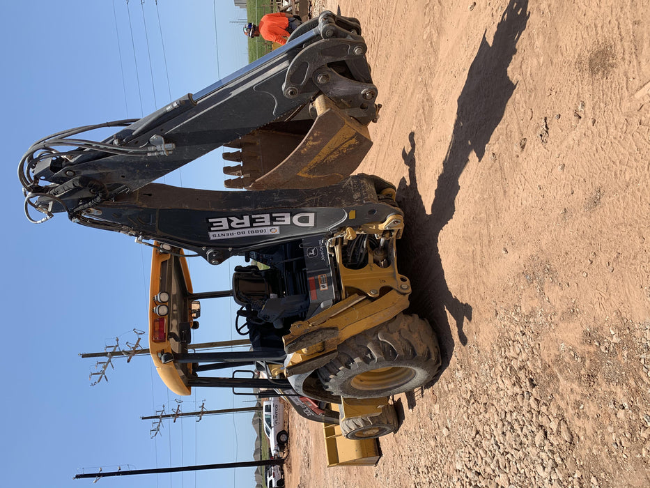 2019 John Deere 310LEP - Extendable Stick 4WD, Canopy, Extendable dipper, ISO Controls, Rear Auxiliary Hydraulics, Manual QC, Buckets: 12”, 18”, and 24”, 5 Year/5,000 Hr Extended Powertrain and Hydraulics Warranty