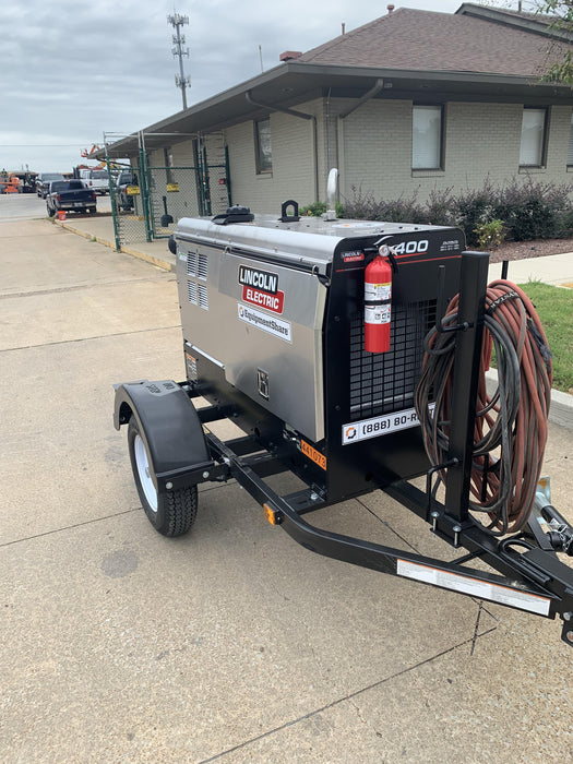 2024 Lincoln Electric LE400 Kubota V1505, Trlr, Cable Rack, Light Kit, ES Decals, T3