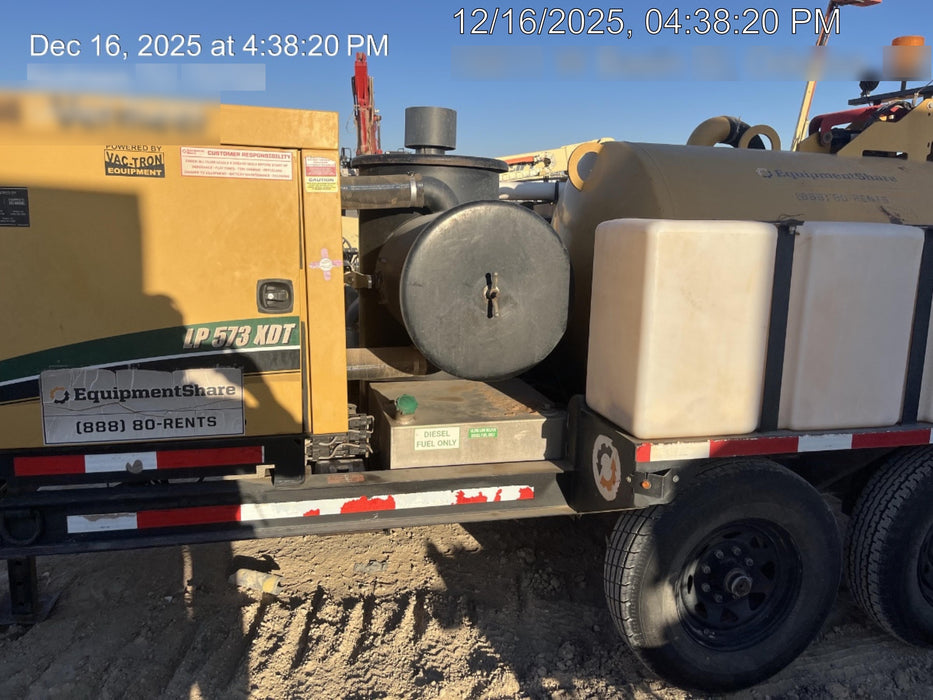 2019 Vac-Tron LP573XDT 24Hp Kohler Diesel, 500 Gal Debris Tank, 500 CFM Vacuum Pump, x2 100 Gal Water Tanks