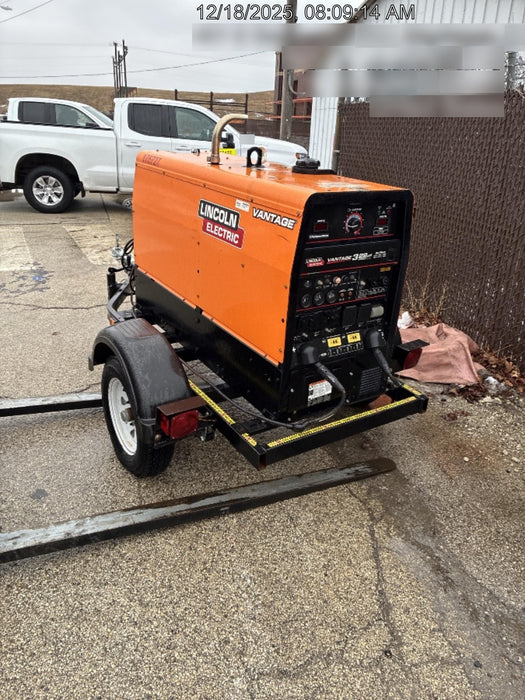 2021 Lincoln Electric Vantage 322 Vantage 322 Ready Pak 3 w/ Decals, ORANGE (includes trailer, cable rack, fender light kit) NO Telematics