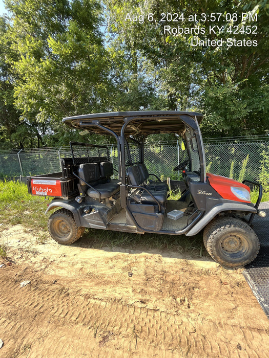 2022 Kubota RTV-X1140W-H Plastic Canopy, Windshield Acrylic Clear, LED Strobe Light, Wire Harness Kit, Back up Alarm