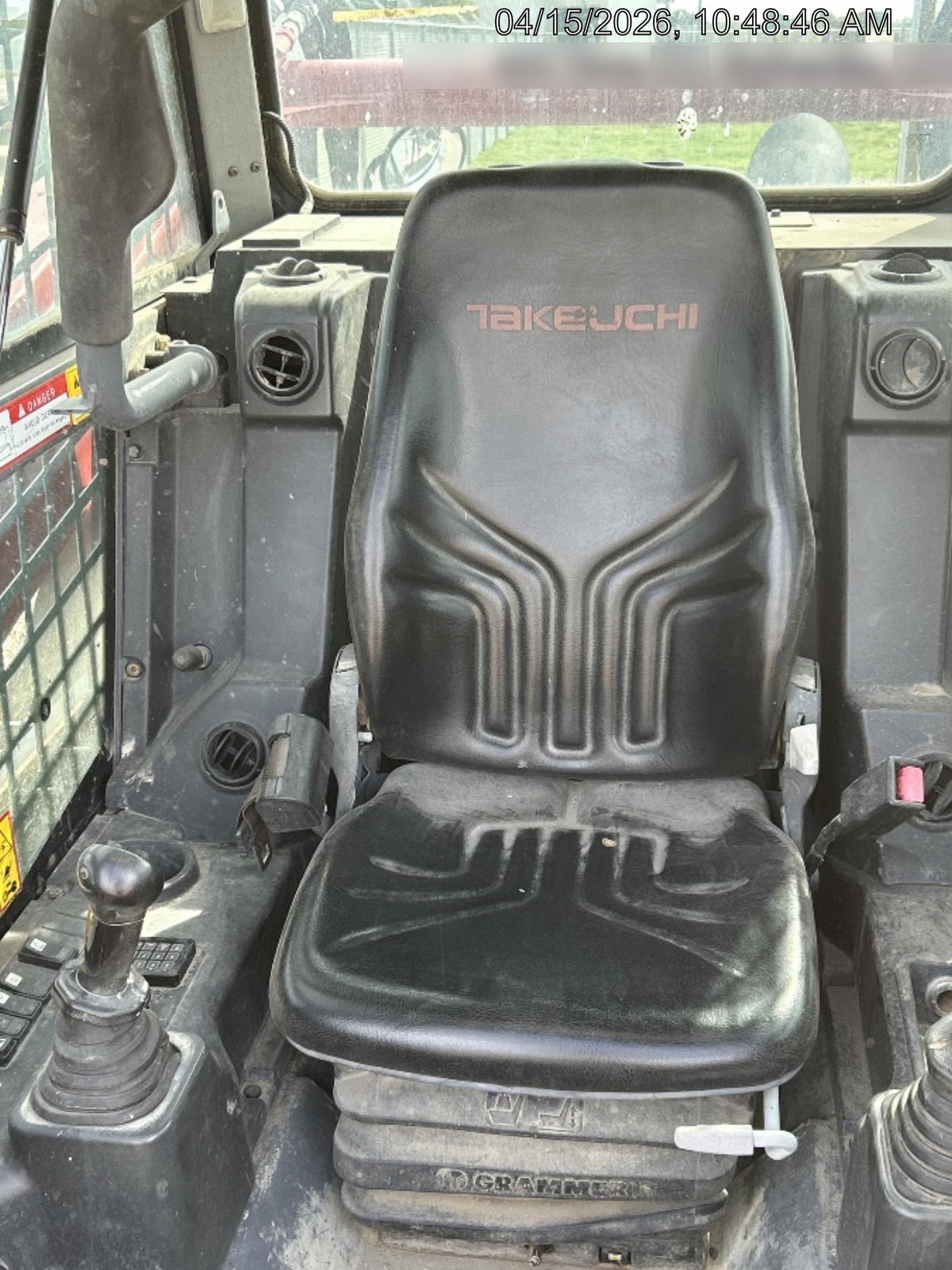 2018 Takeuchi TL12V2C Takeuchi TL12V2C Cab Skid Steer Track Loader, 80" HD dirt bucket with 9 teeth