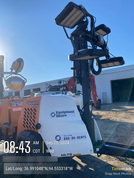 2023 Generac MLT2 Diesel, Flex Switch 120V Input, Powerzone Controller, (4) 320W LED Lights, 4kW Generator, 39.9 Gal Fuel Tank, 2" Ball, T3