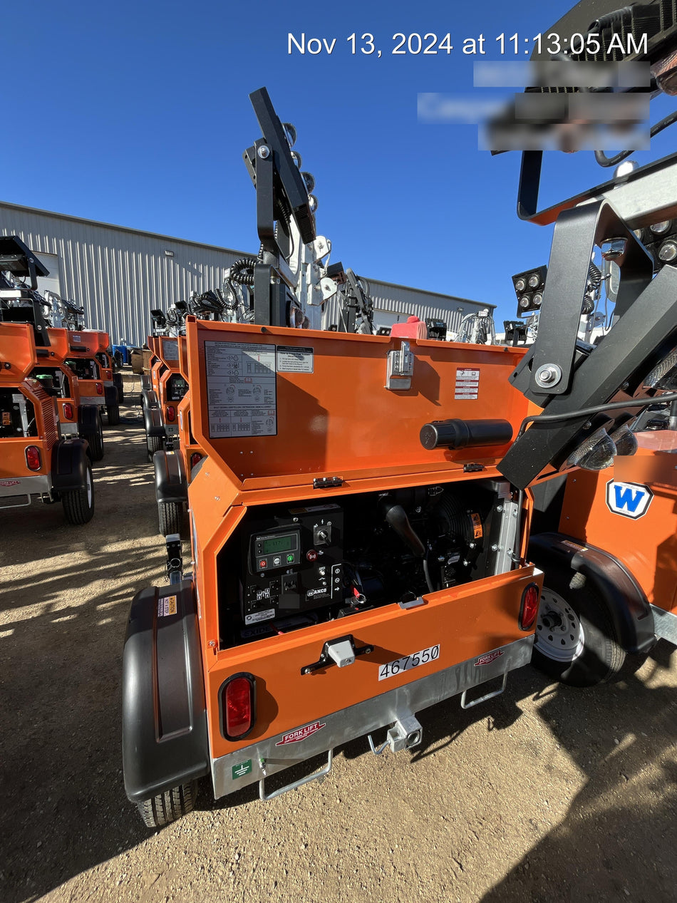 2024 Wanco WLTT-4MM4K Diesel, Deep Sea Controller, Shore Power Plug, Auto Start, (4) 350W LED Floodlights, 4kW Generator, 60 Gal Fuel Tank, 2" Ball, T3