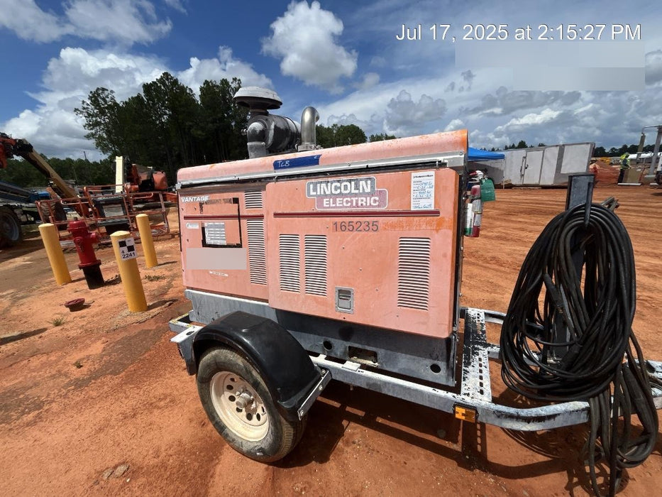 2021 Lincoln Electric Vantage 549X Ready Pak 3, ORANGE (includes trailer, cable rack, fender light kit)