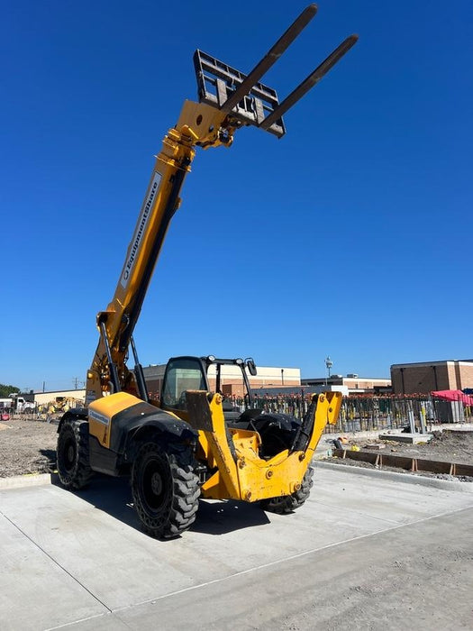 2019 JCB 510-56 Open ROPS, 74 HP, Solid Tires, Worklights, Beacon, Aux Hydraulics, Lifting Eye 66" Carriage/60" Forks