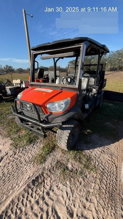Kubota RTV-X1140W-H 4WD, LED Strobe, Windshield Acrylic Clear, Plastic Canopy, Wire Harness Kit, Backup Alarm