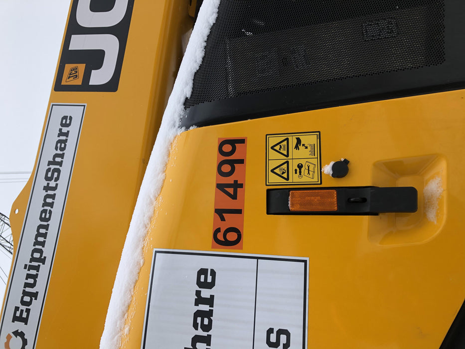 2020 JCB 510-56 Cab/Heat/Air, 74 HP, Solid Tires, STD Worklight, Beacon, Aux Hydraulics, Lifting Eye, Back up Alarm w/66" Carriage/60" Forks