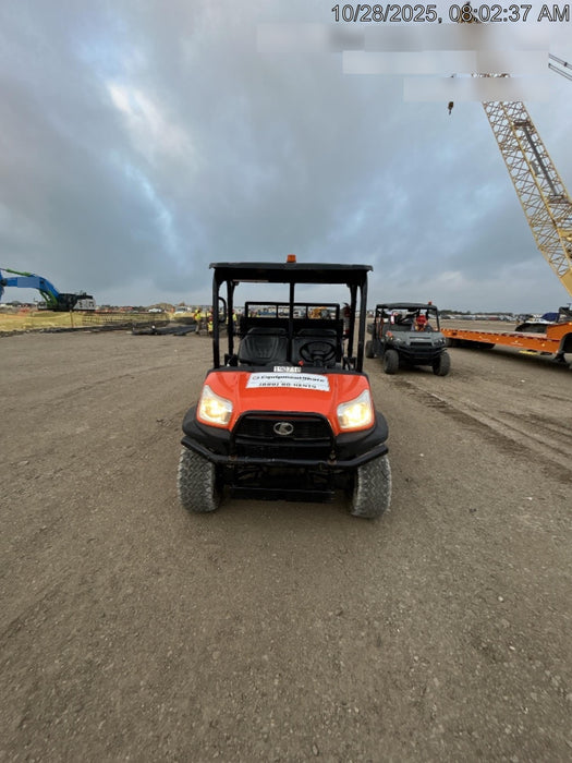 2022 Kubota RTV-X1140W-H Plastic Canopy, Windshield Acrylic Clear, LED Strobe Light, Wire Harness Kit, Back up Alarm