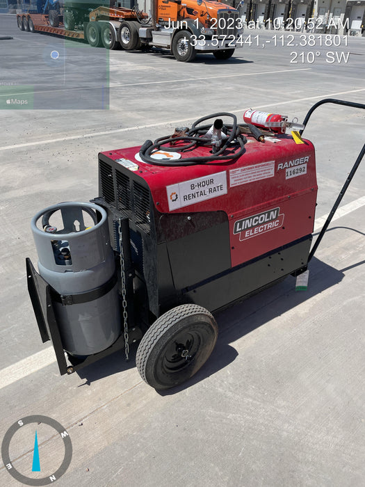 2020 Lincoln Electric Ranger 305 LPG K3430-1, Ranger 305 LPG, Undercarriage, Tank Holder & Strap, 10kw AC Gen, 25hp Kohler LPG Eng