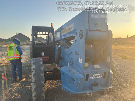 2018 Genie GTH-844 Genie GTH-844D w/Open ROPS, FF Tires, Work Light/Beacon, 60" Carriage and Forks