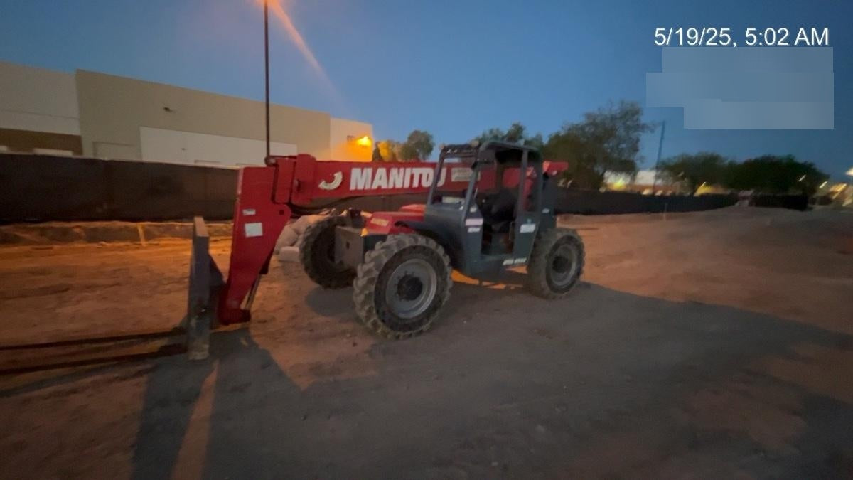 2019 Manitou MTA8044 MTA 8044 - 74 HP T4, Canopy, Worklights/Strobe, Beacon, 66" Carriage, 48" Forks, Solid Tires, Lift Hook, Aux Hydraulics