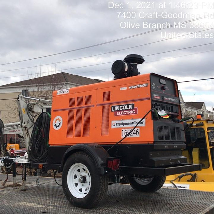 2021 Lincoln Electric Vantage 549X Ready Pak 3, ORANGE (includes trailer, cable rack, fender light kit)