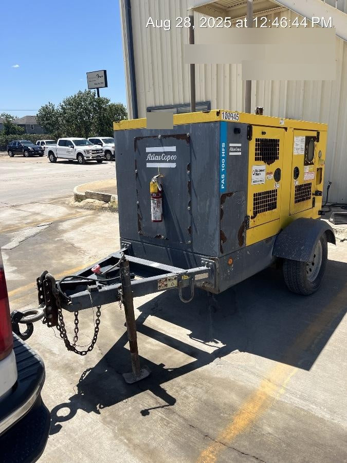 2020 ATLAS COPCO PAS 100 HF CS Enclosed