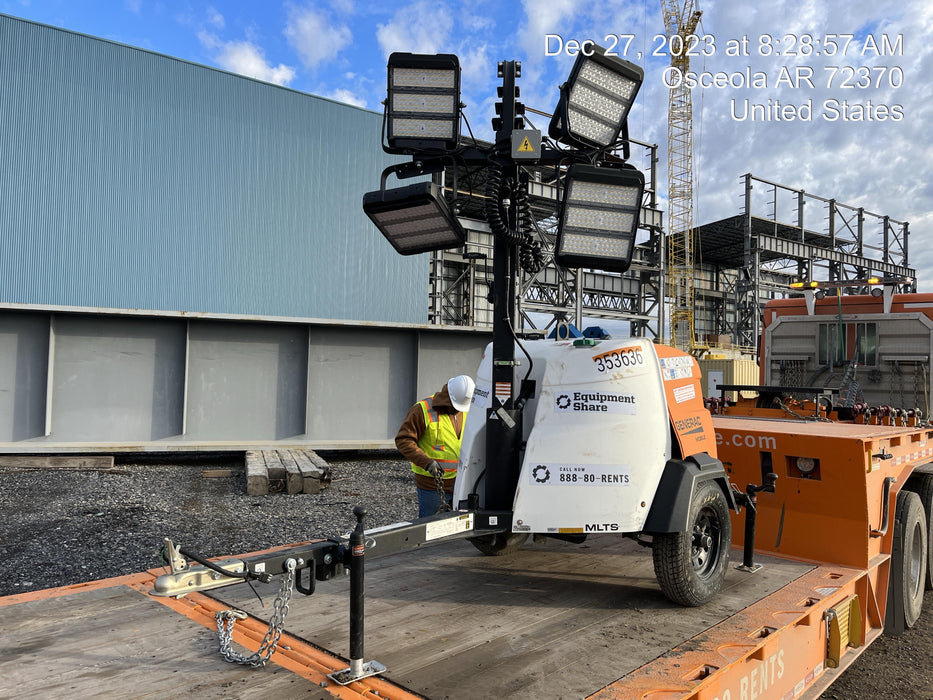 2023 Generac MLT2 Diesel, Flex Switch 120V Input, Powerzone Controller, (4) 320W LED Lights, 4kW Generator, 39.9 Gal Fuel Tank, 2" Ball, T3