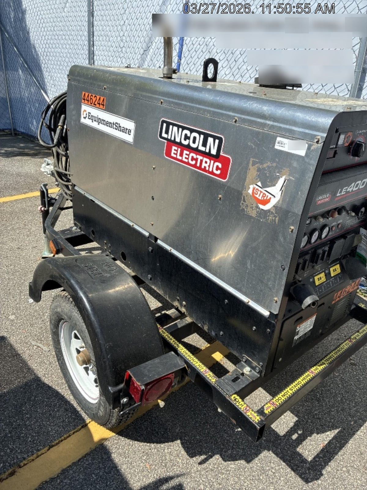 2024 Lincoln Electric LE400 Kubota V1505, Trlr, Cable Rack, Light Kit, ES Decals, T3