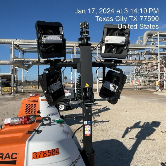 2023 Generac MLT2 Diesel, Flex Switch 120V Input, Powerzone Controller, 
(4) 320W LED Lights, 4kW Generator, 39.9 Gal Fuel Tank, 2" Ball, T3