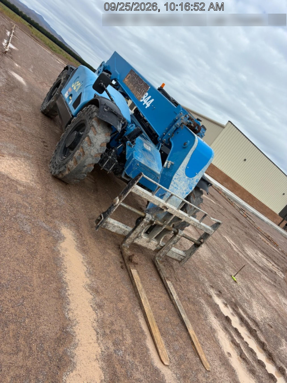 2018 Genie GTH-844 Genie GTH-844 w/ROPS, Work Lights, Solid Tires, RH Cab Mesh, Beacon, 60" Carriage and Forks