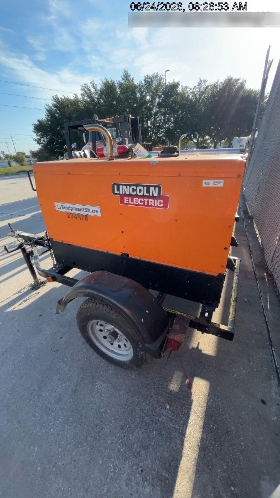 2022 Lincoln Electric LE400 Kubota V1505, Trlr, Cable Rack, Light Kit, ES Decals, T3