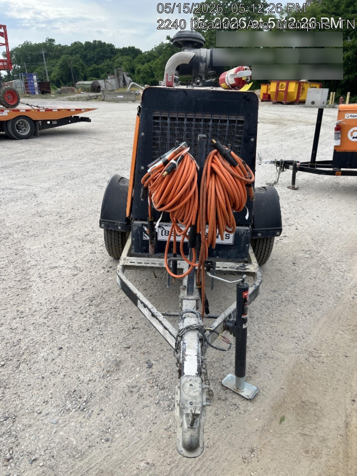 2021 Lincoln Electric Vantage 549X Ready Pak 3, ORANGE (includes trailer, cable rack, fender light kit)