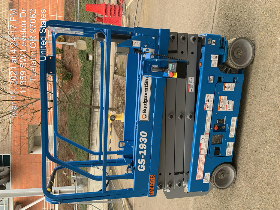 2020 Genie GS-1930 Standard Machine, 800W Inverter