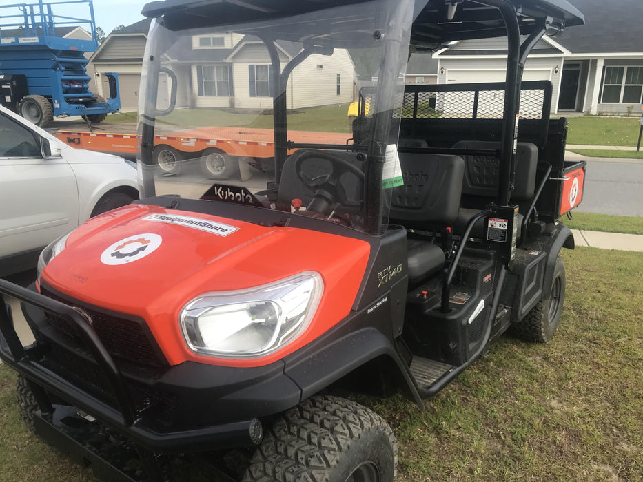 2021 Kubota RTV-X1140W-H Plastic Canopy, Windshield Acrylic Clear, LED Strobe Light, Wire Harness Kit, Back up Alarm
