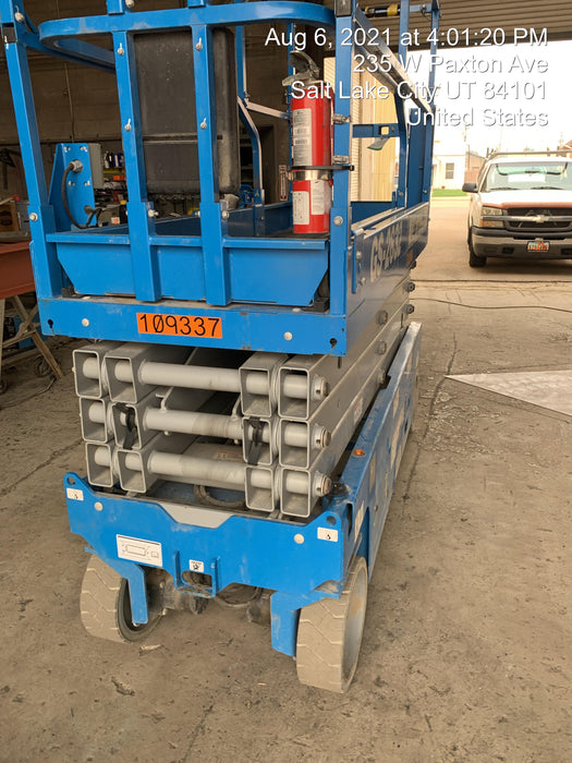 2020 Genie GS-2632 Solid NM Tires, Folding Rails with Half-Height Swing Gate, Beacon