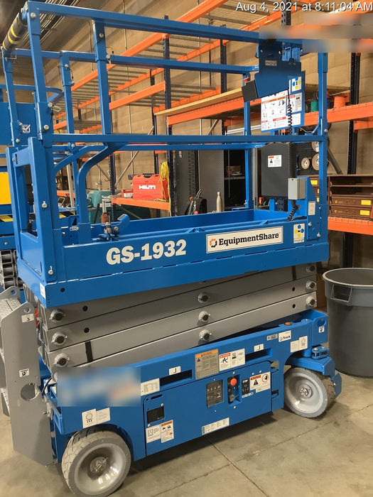 2021 Genie GS-1932 Electric Drive, Sld NM Tires, DBcns, EST