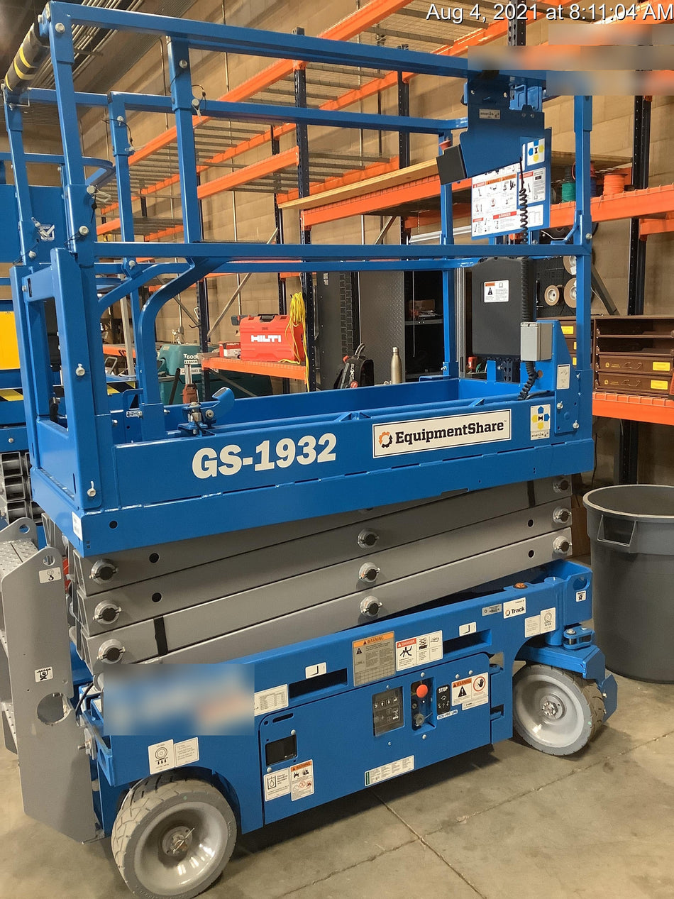 2021 Genie GS-1932 Electric Drive, Sld NM Tires, DBcns, EST