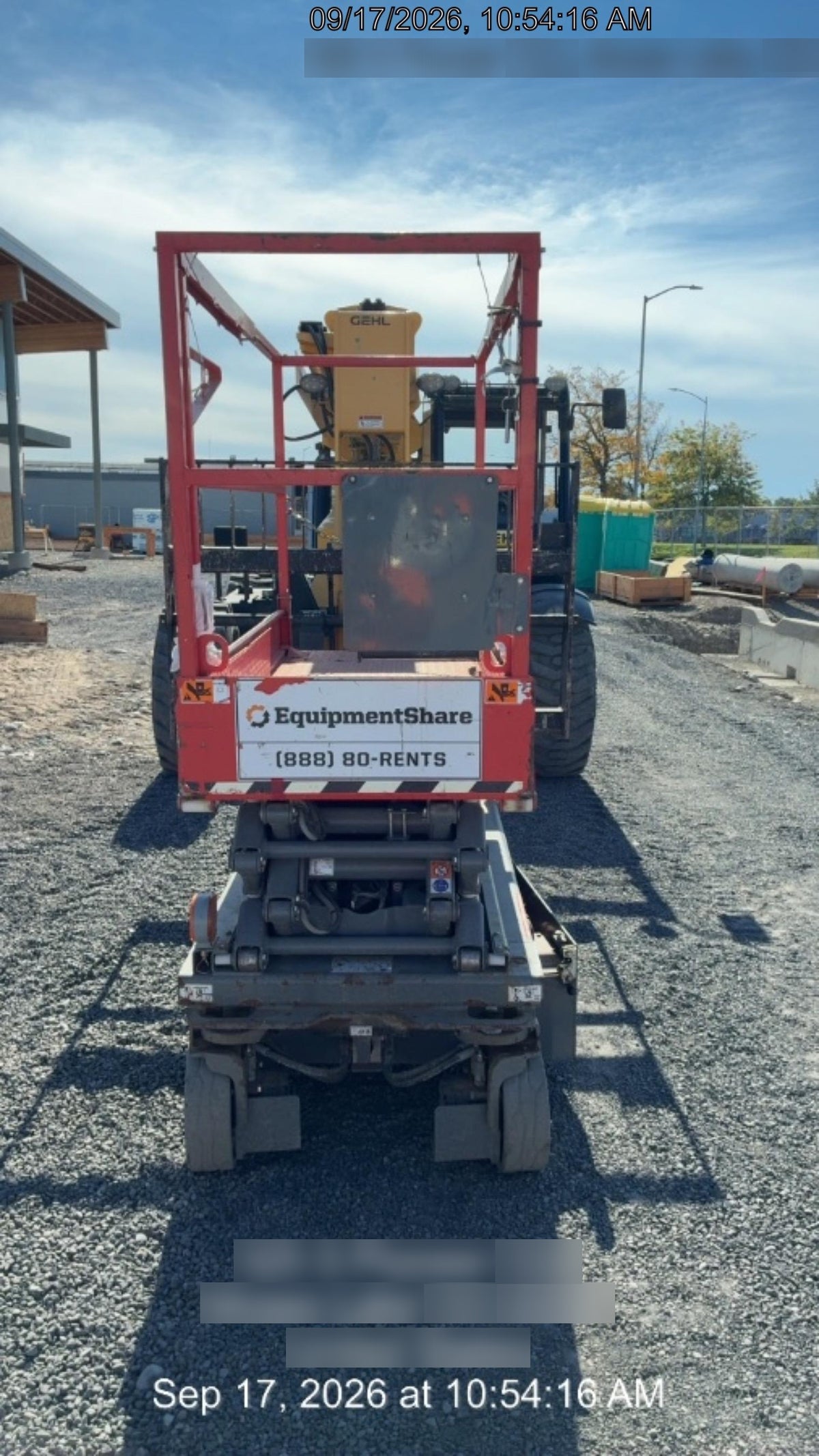 2020 Skyjack SJIII-3219 Solid NM Tires, Half height spring hinged entry gate, Dual Beacons, 800W Inverter