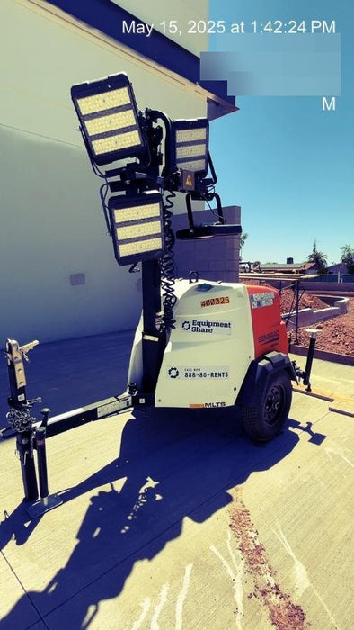 2024 Generac MLT2 Diesel, Flex Switch 120V Input, Powerzone Controller, 
(4) 320W LED Lights, 4kW Generator, 39.9 Gal Fuel Tank, 2" Ball, T3