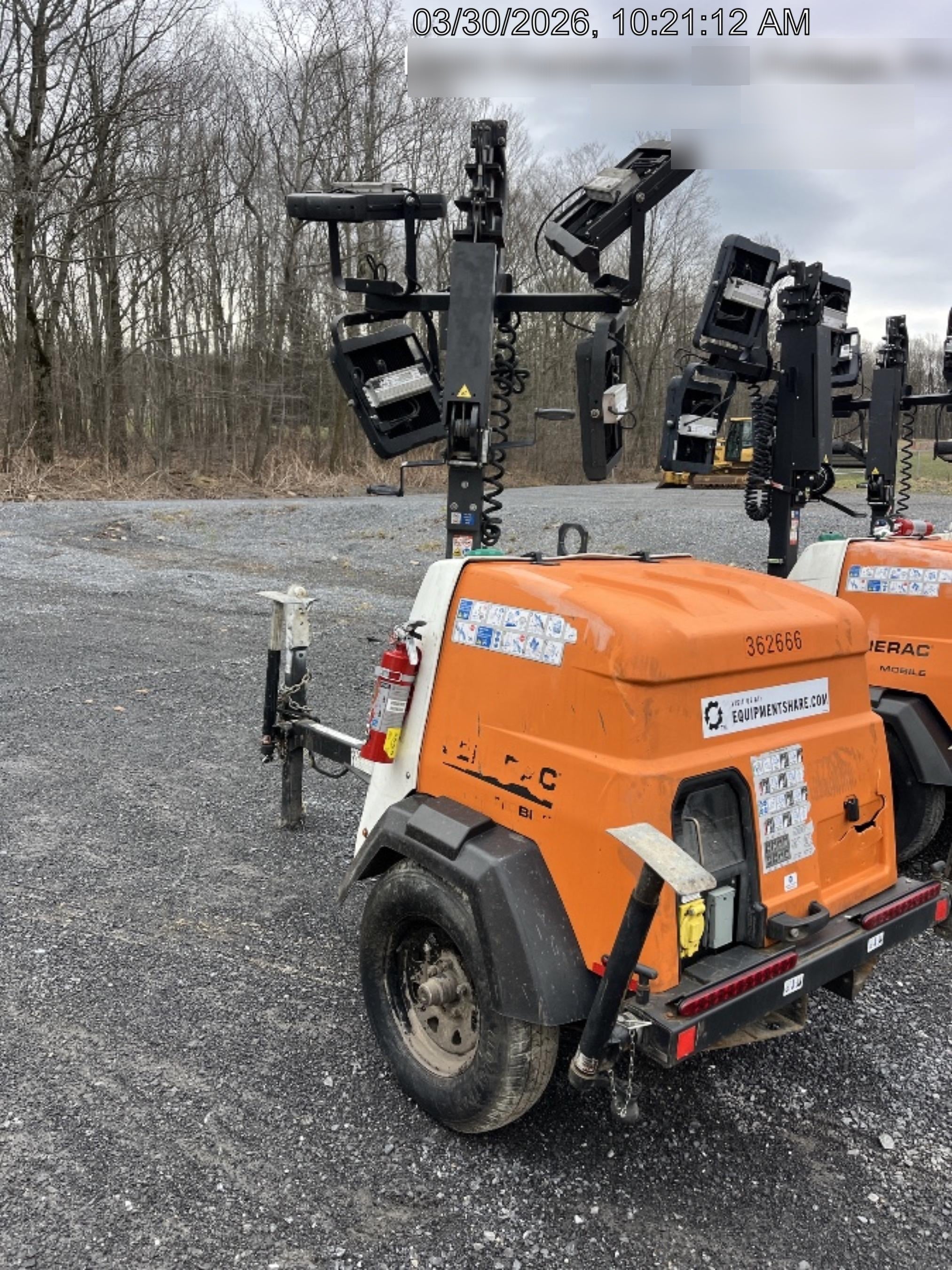 2023 Generac MLT2 Diesel, Flex Switch 120V Input, Powerzone Controller, 
(4) 320W LED Lights, 4kW Generator, 39.9 Gal Fuel Tank, 2" Ball, T3