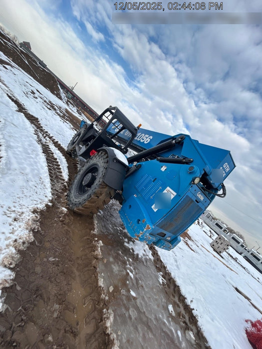 2018 Genie GTH-1056 Genie GTH-1056 w/Open ROPS, Solid Tires, Work Lights, 60" carriage/forks, cab mesh, beacon