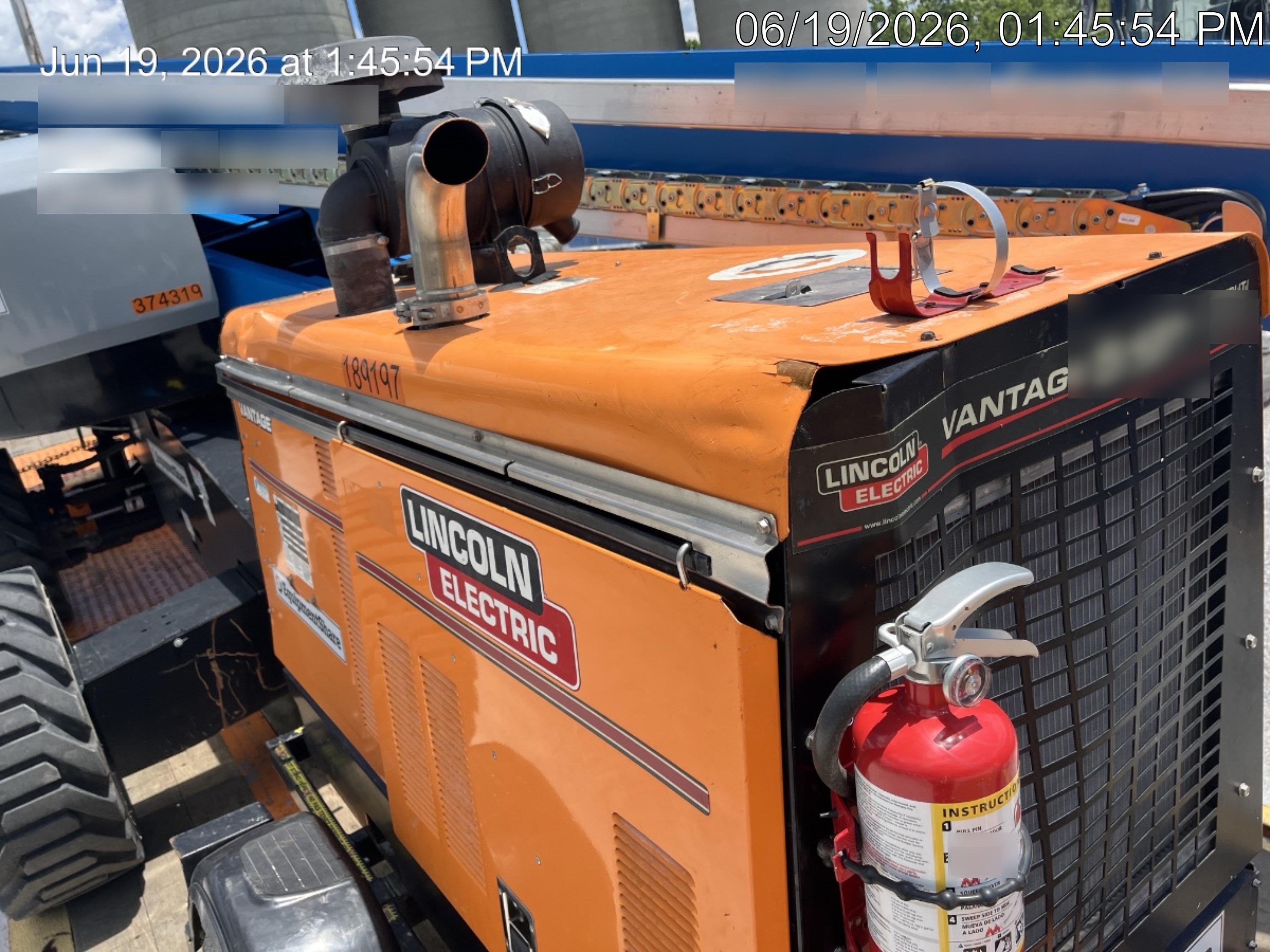 2021 Lincoln Electric Vantage 549X Ready Pak 3, ORANGE (includes trailer, cable rack, fender light kit)
