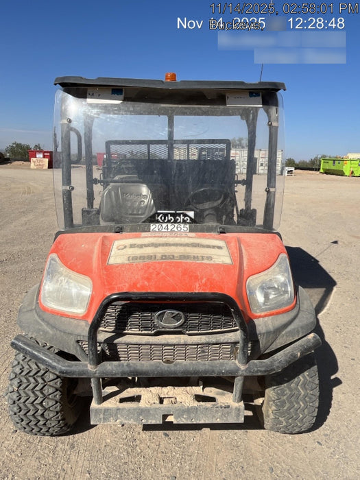 2022 Kubota RTV-X1140W-H Plastic Canopy, Windshield Acrylic Clear, LED Strobe Light, Wire Harness Kit, Back up Alarm