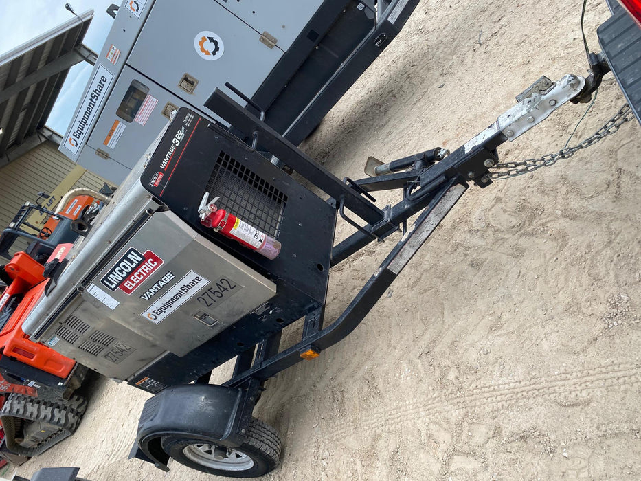 2019 Lincoln Electric Vantage 322 Lincoln Vantage 322 Welder w/Trailer, Light Kit, Cable Rack