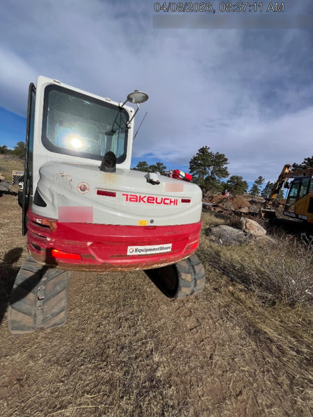 2019 Takeuchi TB290 Cab, AC, Rubber Tracks, Dozer Blade, Travel Alarm, Control Pattern Change Valve, Auxiliary Hydraulics w/18" Quick Coupler Bucket with teeth, 6.2 cu. ft. capacity/24" Quick Coupler Bucket with teeth, 8.6 cu. ft. capacity/36" Quick Coupler Bucket with teeth, 13.4 cu. ft. capacity, Quick Coupler, Hydraulic Thumb Installed