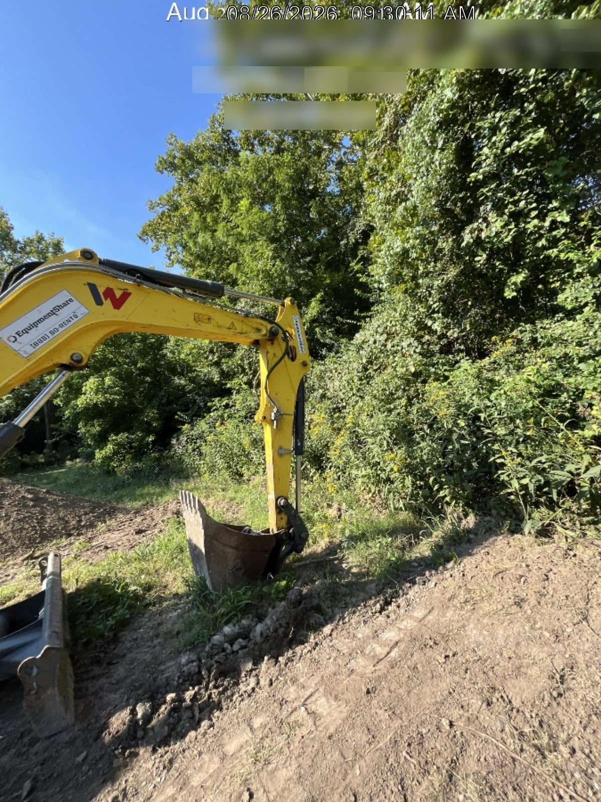 Wacker Neuson ET90 Cab, Long Dipperstick, Track, Bucket