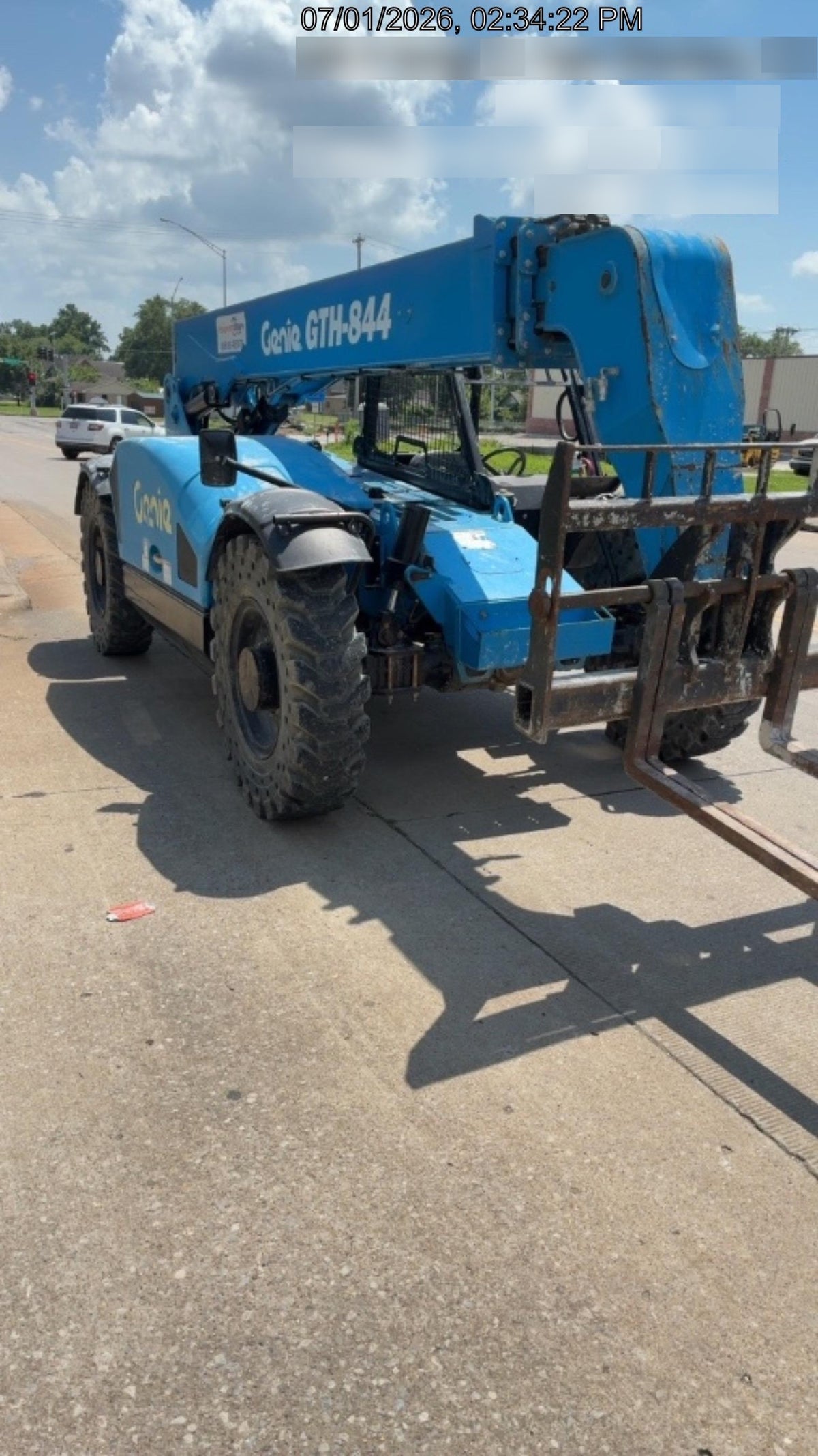 2017 Genie GTH-844 Genie GTH-844, Solid Tires, 60" carriage/forks, Open ROPS, Work Lights