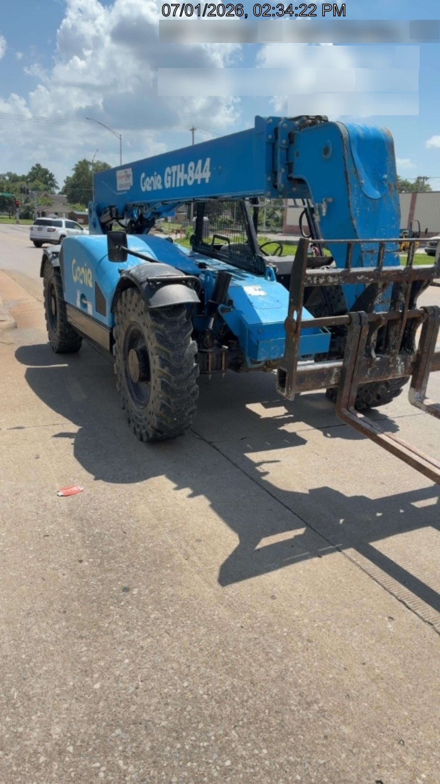 2017 Genie GTH-844 Genie GTH-844, Solid Tires, 60" carriage/forks, Open ROPS, Work Lights