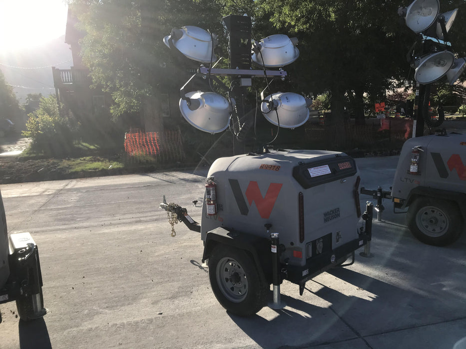 2019 Wacker Neuson LTV6L-MH Mobile Light Tower w/Fuel Level Sensor Installed