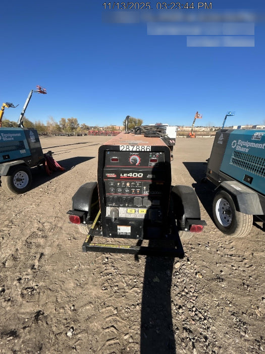 2023 Lincoln Electric LE400 Kubota V1505, Trlr, Cable Rack, Light Kit, ES Decals, T3