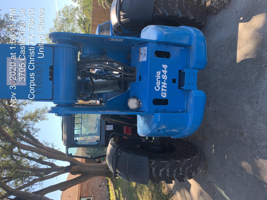 2020 Genie GTH-844 Cab/Heat/Air, Solid Tires, Work Lights, Beacon, Aux Hydraulics, Back up Alarm, Lifting Eye