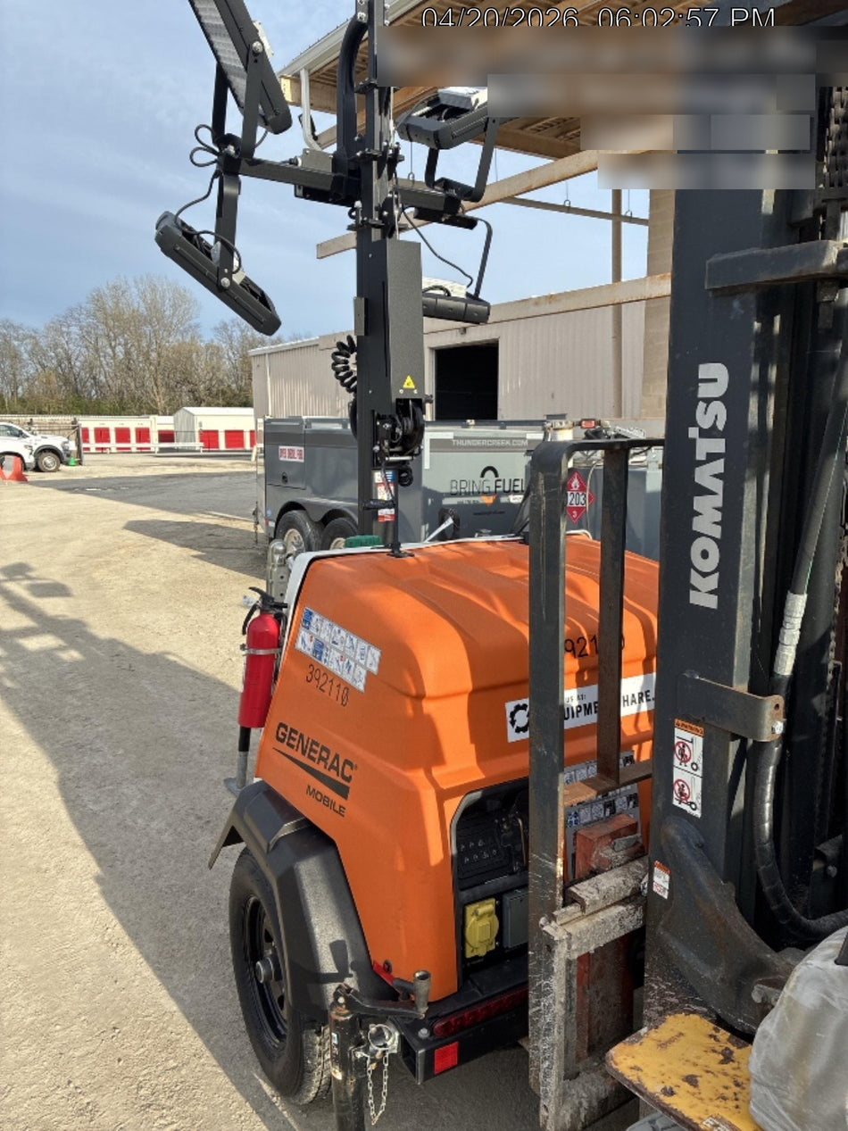 2024 Generac MLT2 Diesel, Flex Switch 120V Input, Powerzone Controller, 
(4) 320W LED Lights, 4kW Generator, 39.9 Gal Fuel Tank, 2" Ball, T3