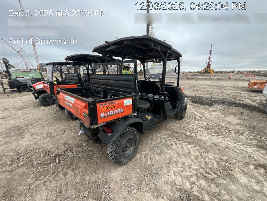 2020 Kubota RTV-X1140W-H Canopy, 4-Seater, Diesel, Windshield Acrylic Clear, Strobe Light, Backup Alarm