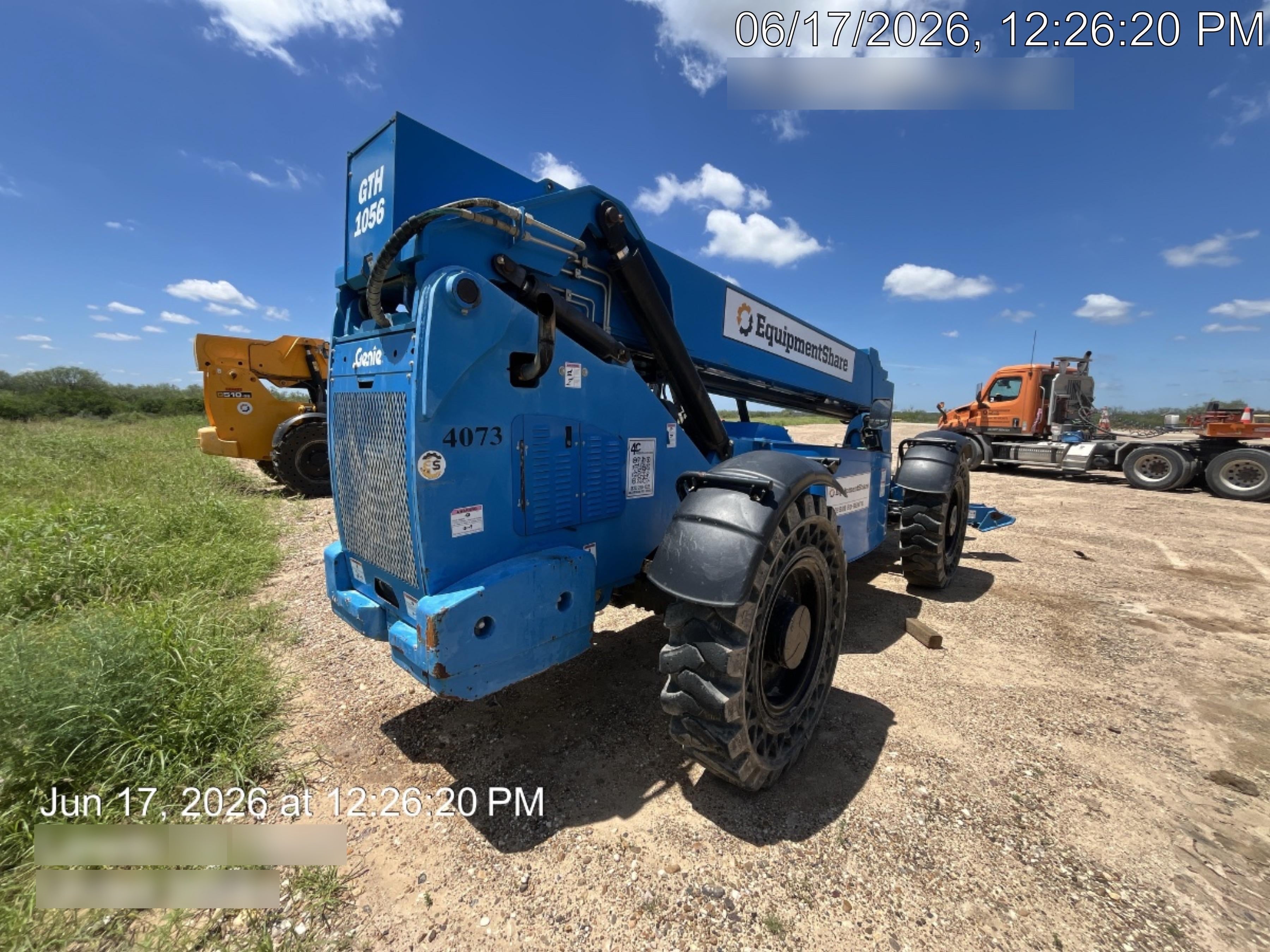 2016 Genie GTH-1056 Genie GTH1056, Solid Tires, 60" carriage, Open ROPS