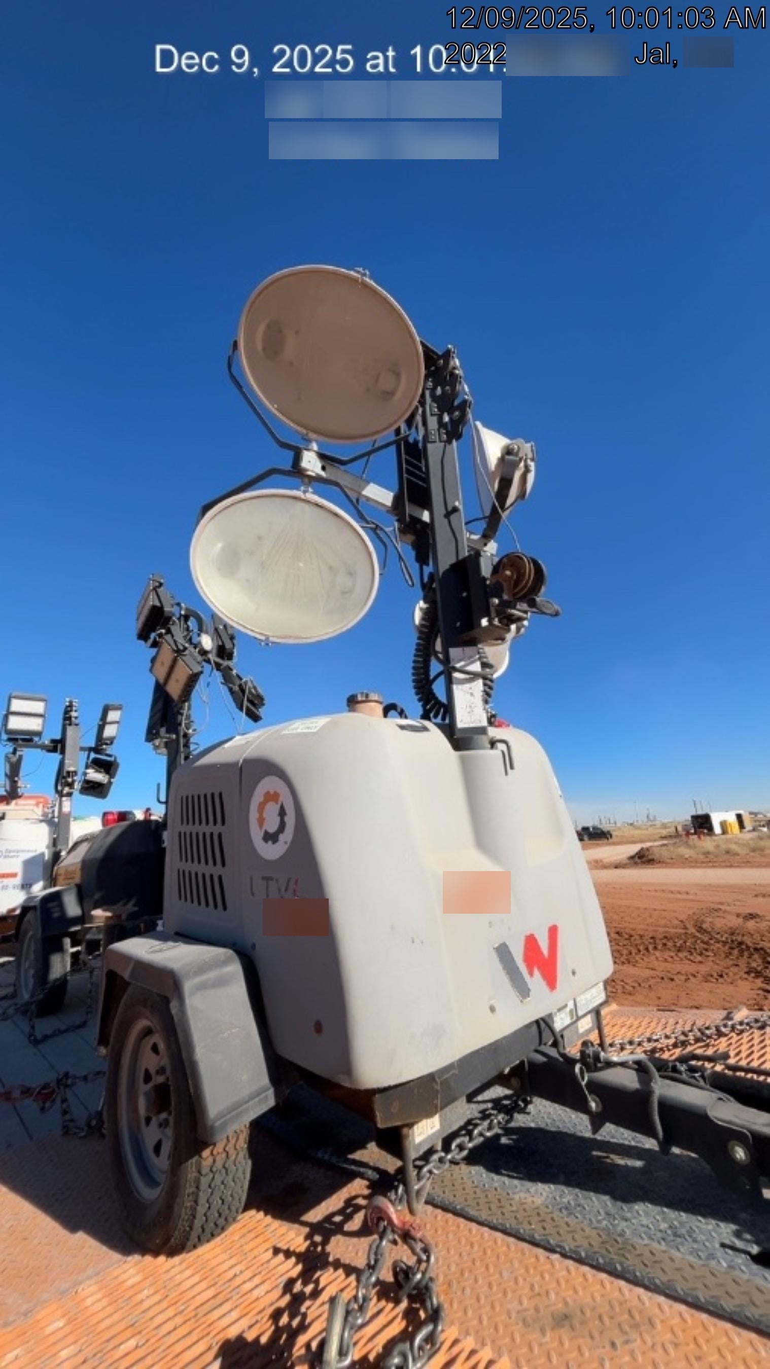 2018 Wacker Neuson LTV6L-MH Wacker Neuson LTV6L Mobile Light Tower w/Fuel Level Sensor Installed