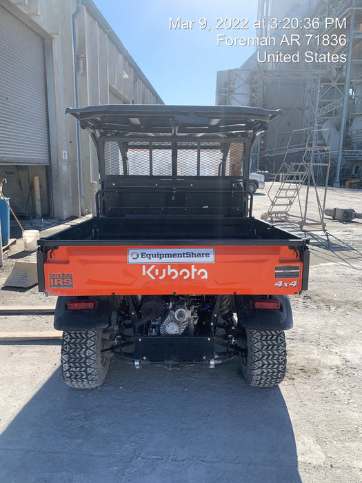 2022 Kubota RTV-X1140W-H Plastic Canopy, Windshield Acrylic Clear, LED Strobe Light, Wire Harness Kit, Back up Alarm